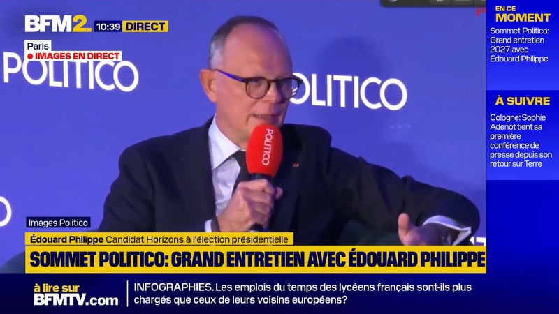 Édouard Philippe: "Il est certain que l'Europe ne fonctionne pas avec un moteur franco-allemand cassé"