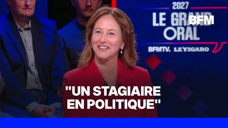 Présidentielle: pour Ségolène Royal, Raphaël Glucksmann est "un stagiaire en politique"