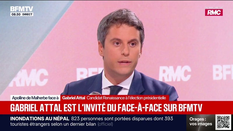 "Tout le monde a intérêt, qu’on soit de gauche ou de droite, à avoir une économie qui fonctionne", indique Gabriel Attal