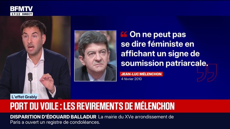 L'EFFET GRABLY - Port du voile: les revirements de Jean-Luc Mélenchon