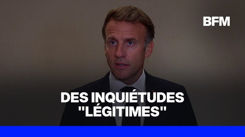 Emmanuel Macron estime que les inquiétudes de la jeunesse sont "légitimes"
