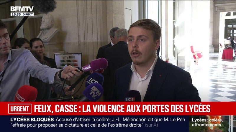 Colère lycéenne: "Ce malaise ne sera pas traité à coups de matraque", dénonce Louis Boyard, député LFI du Val-de-Marne