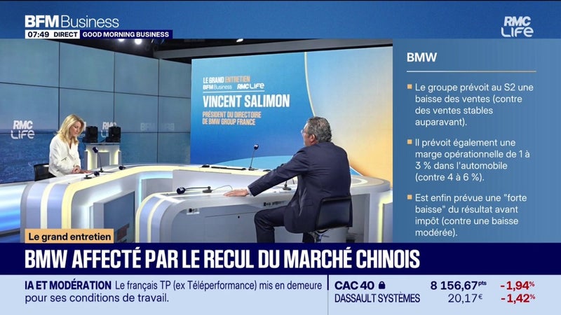 BMW affecté par le recul du marché chinois