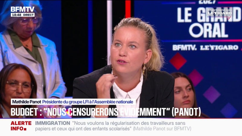 Présidentielle 2027: "Il y a un enjeu énorme dans cette élection, nous devons battre l'extrême droite et en finir avec la macronie", déclare Mathilde Panot (LFI)