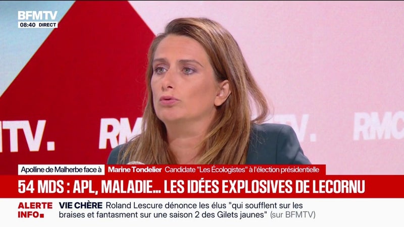 "Les ronds-points, dans quelques jours, seront réoccupés", estime Marine Tondelier, candidate Les Écologistes à l'élection présidentielle