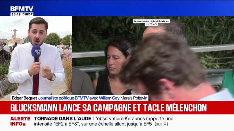 Présidentielle 2027: "Nous serons capables de proposer une dynamique", assure Raphaël Glucksmann, lors de son premier déplacement de campagne