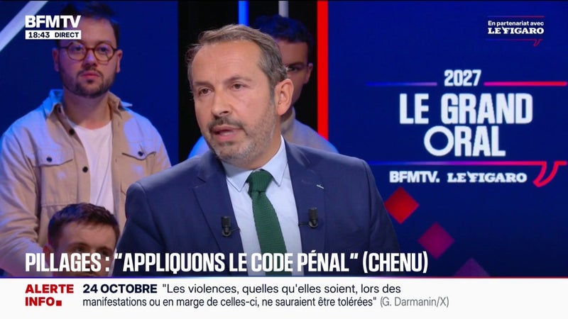 "On peut aussi traiter le phénomène de la délinquance en traitant la problématique de la jeunesse", détaille Sébastien Chenu, président du groupe RN à l'Assemblée nationale