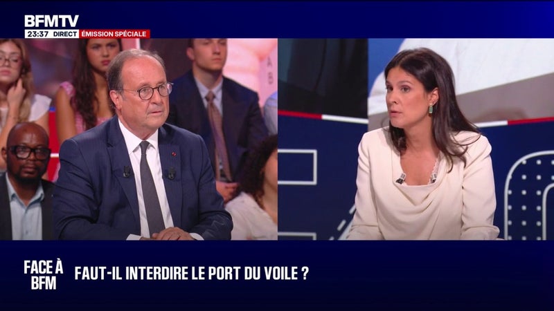 Faut-il interdire le voile en France?: "On ne va pas aller faire la police de ce qui est porté ou pas", lance François Hollande, ancien président de la République