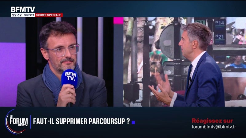 FORUM BFMTV - "Parcoursup ça a eu quand même une vertu", détaille François Resnais, secrétaire général du SNPDEN et proviseur d'un lycée