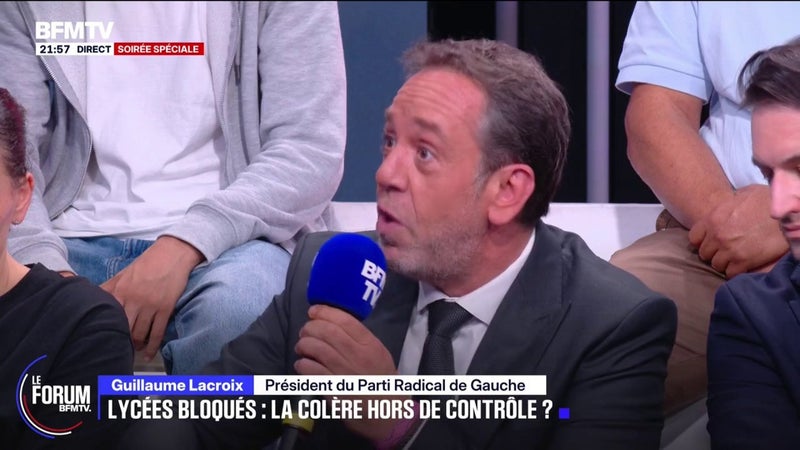 FORUM BFMTV - "On ne peut pas demander à nos mômes de se construire dans une société dans laquelle on n'a rien imaginé", observe Guillaume Lacroix, président du Parti Radical de Gauche