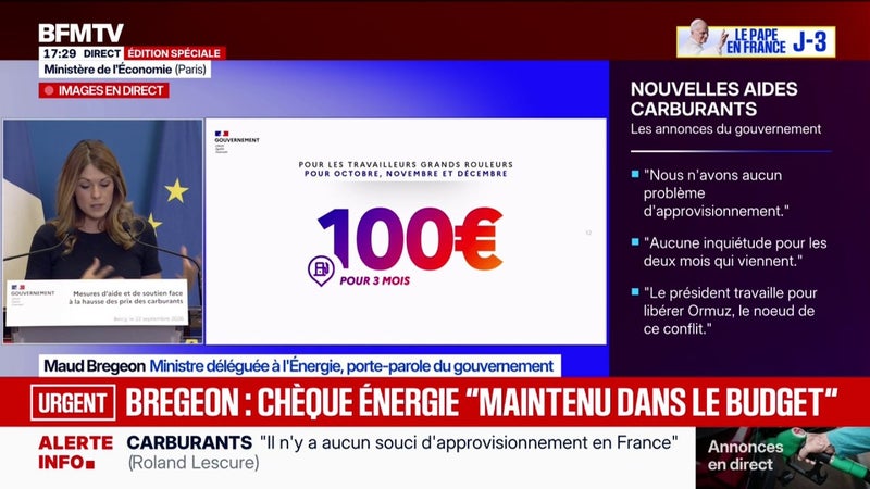 "Le chèque énergie sera maintenu dans le budget 2027", affirme Maud Bregeon, ministre déléguée à l'Énergie