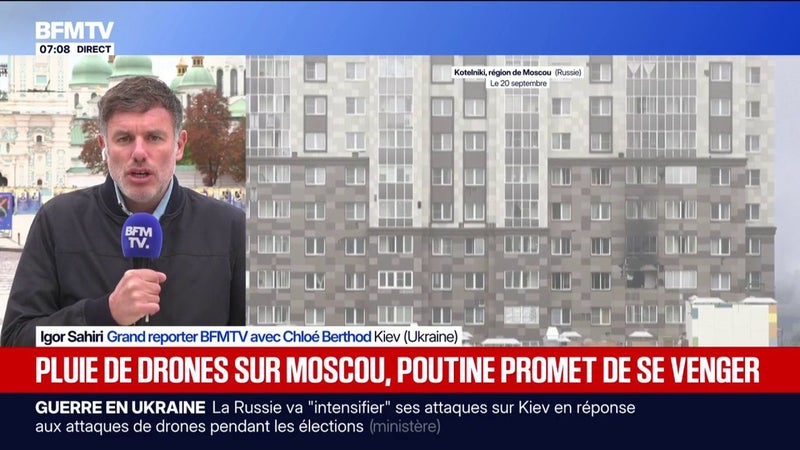 La Russie va "intensifier" ses attaques sur Kiev en réponse aux attaques de drones pendant les élections