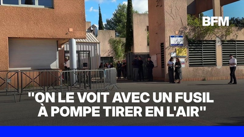 Principal blessé dans un collège d'Aubagne: "Dès que j'ai vu le sang, je suis sorti du collège", raconte un élève