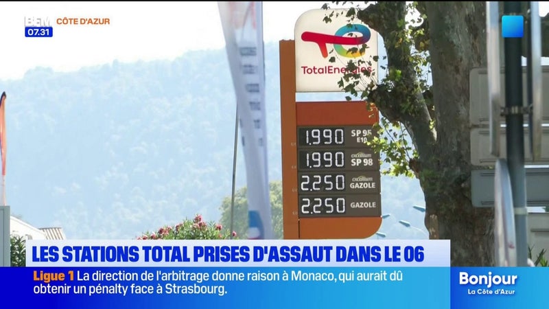Carburants : les stations Total prises d’assaut dans les Alpes-Maritimes