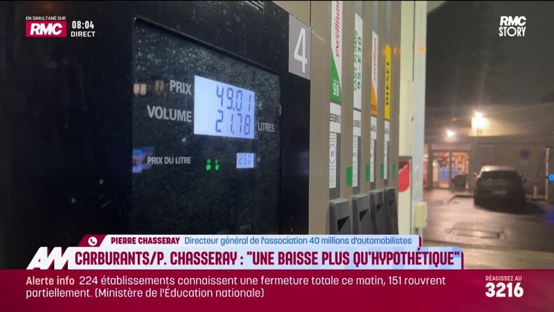 Carburants/Pierre Chasseray : "une baisse plus qu'hypothétique"