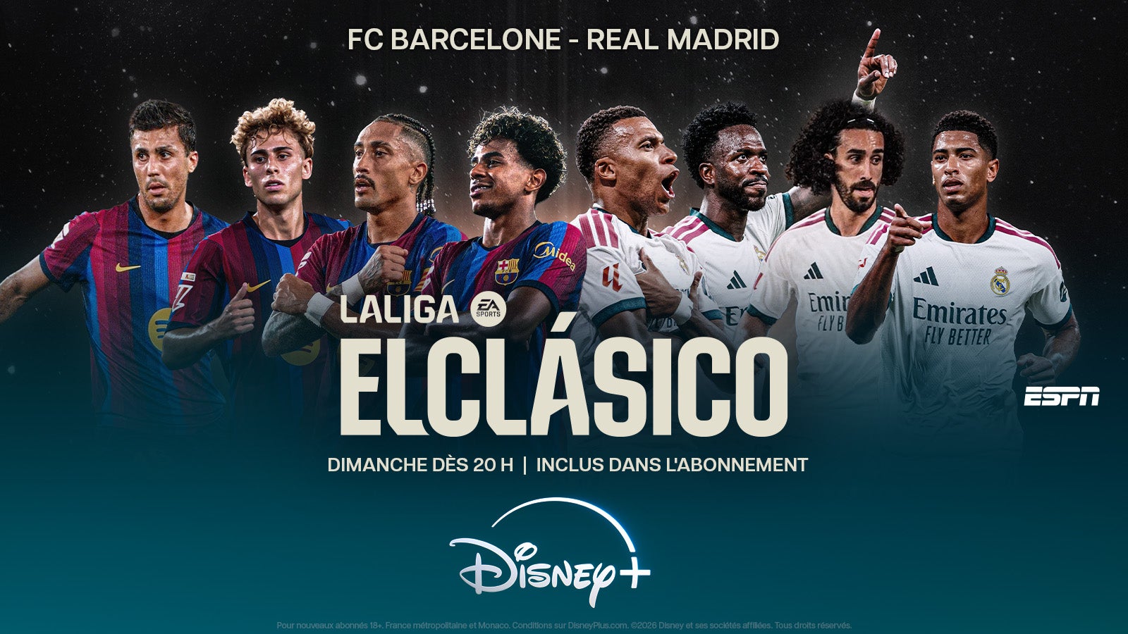Football : l’affiche du week-end Barcelone-Real Madrid fait grand bruit, voici comment suivre le match pour moins de 7 euros par mois