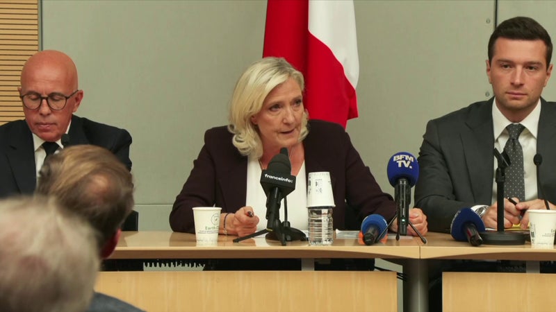 "Nous n'allons pas nous laisser faire": Marine Le Pen renouvelle "sa confiance absolue" en Jordan Bardella après les accusations d'écrits antisémites