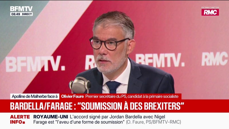 "On devrait avoir quelques frissons", estime Olivier Faure, Premier secrétaire du PS, après la victoire de l'AfD en Saxe-Anhalt