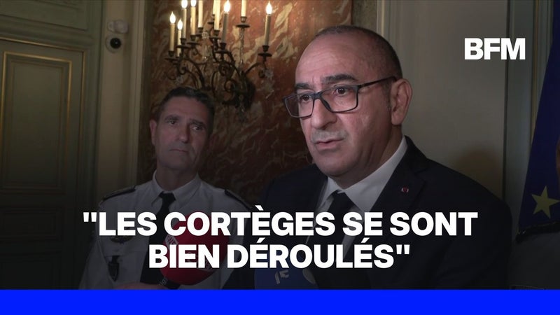 31 octobre: "Les cortèges se sont bien déroulés", explique le ministre de l'Intérieur