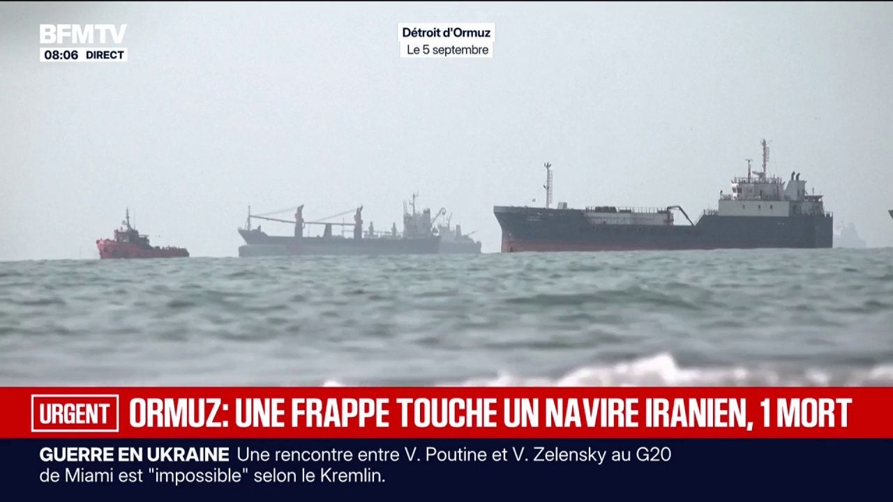 Ormuz: l'Iran fait état d'une frappe contre un de ses navires commerciaux, un mort