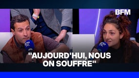 Colère sociale: échange tendu entre Coppélia, étudiante et militante et Kamal, poissonnier