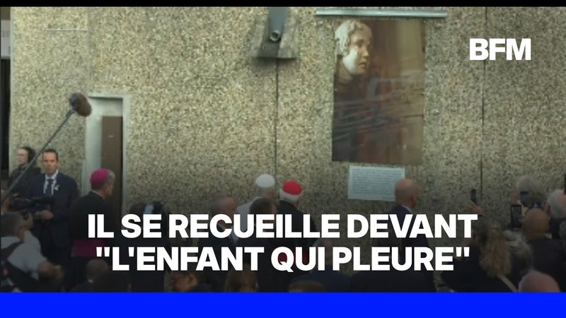 Visite du pape: Léon XIV se recueille devant la photo de "l'enfant qui pleure" dans le sanctuaire de Lourdes