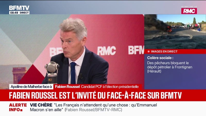 Présidentielle: "Nous avons un vrai projet de société qui fait que nous irons le défendre auprès de nos concitoyens jusqu'au premier tour", affirme Fabien Roussel, candidat PCF à la présidentielle