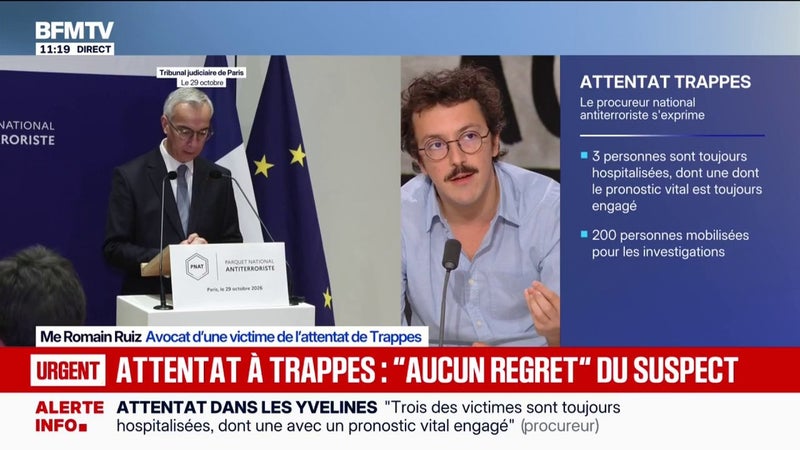 Attentat dans les Yvelines: "Des responsables politiques d'extrême droite ont mis une cible dans le dos des habitants de Trappes", affirme Romain Ruiz, avocat de l'une des victimes