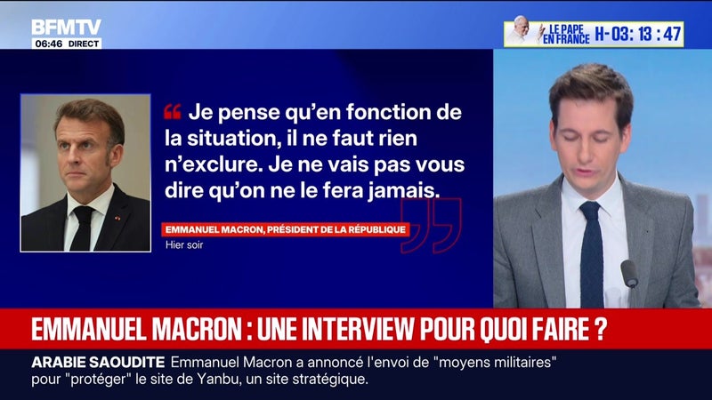 Emmanuel Macron, une interview pour quoi faire ? - L’édito politique - 25/09