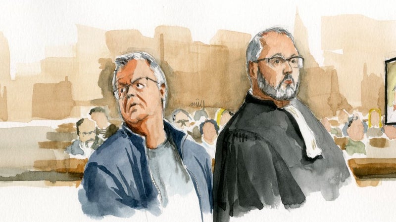 Dessin de Zziigg lors du procès de Pascal Jardin 