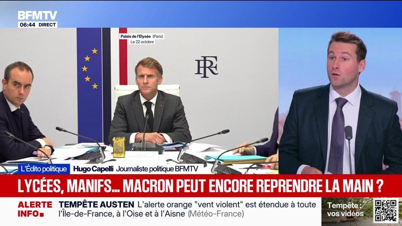Lycées, manifs... Macron peut encore reprendre la main ? - L’édito politique - 23/10