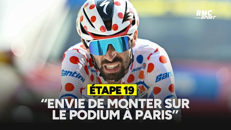 Tour de France E19 Le maillot a pois ca donne envie de le porter pour de vrai et de monter sur le podium a Paris avoue V Paret Peintre 2324876