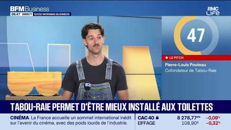 Le Pitch : Tabou-Raie permet d'être mieux installé aux toilettes - 07/09