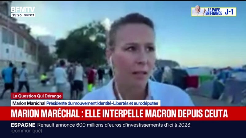 Ceuta: "Il y a un responsabilité française", estime Marion Maréchal depuis l'enclave espagnole