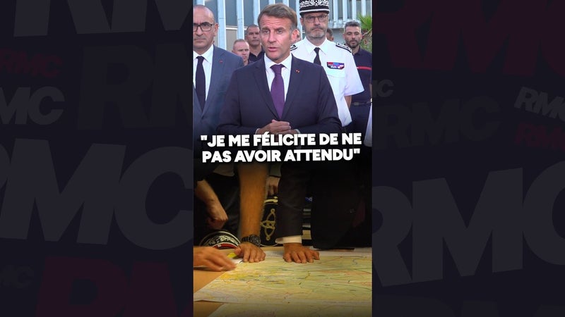 "Les semaines à venir seront dures et on doit tenir" : les mots d'Emmanuel Macron, en Gironde