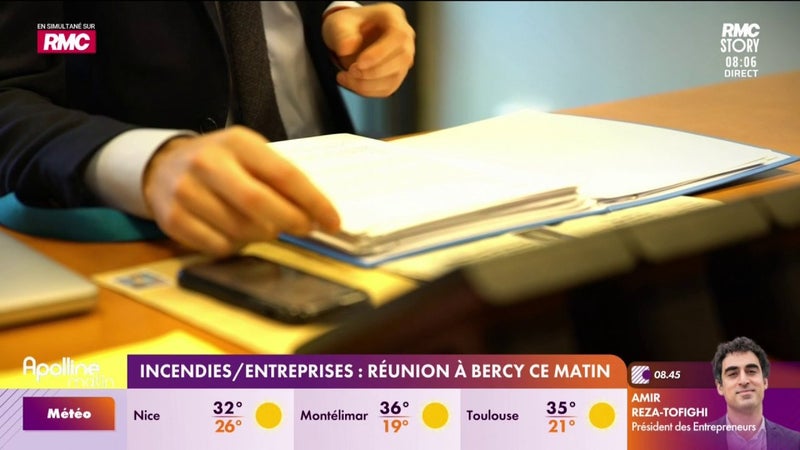 Incendies/entreprises : réunion à Bercy ce matin