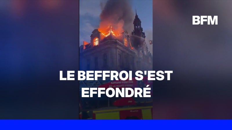 La mairie de Limoges incendiée en marge de la mobilisation du 17 octobre