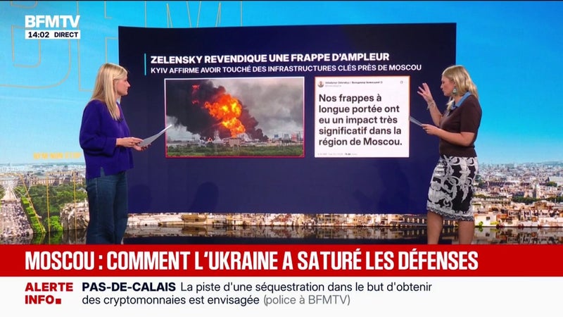 Raffinerie endommagée, 1.600 drones… Ce que l'on sait de l'attaque ukrainienne "sans précédent" sur la région de Moscou au dernier jour des législatives russes