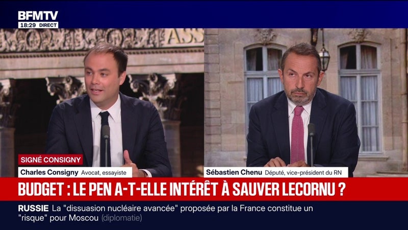 SIGNÉ CONSIGNY - Marine Le Pen a-t-elle intérêt à sauver le budget de Sébastien Lecornu?