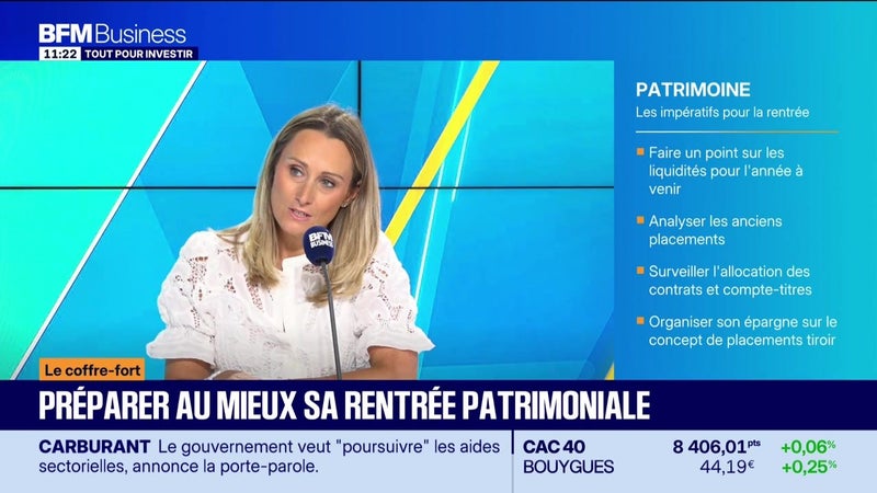 Le coffre-fort : Marion Chapel-Massot - Préparer au mieux sa rentrée patrimoniale - 31/08