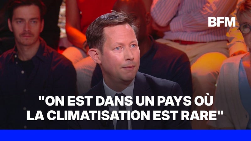 Climat: "La climatisation est devenue un objet idéologique", déclare François-Xavier Bellamy (LR)