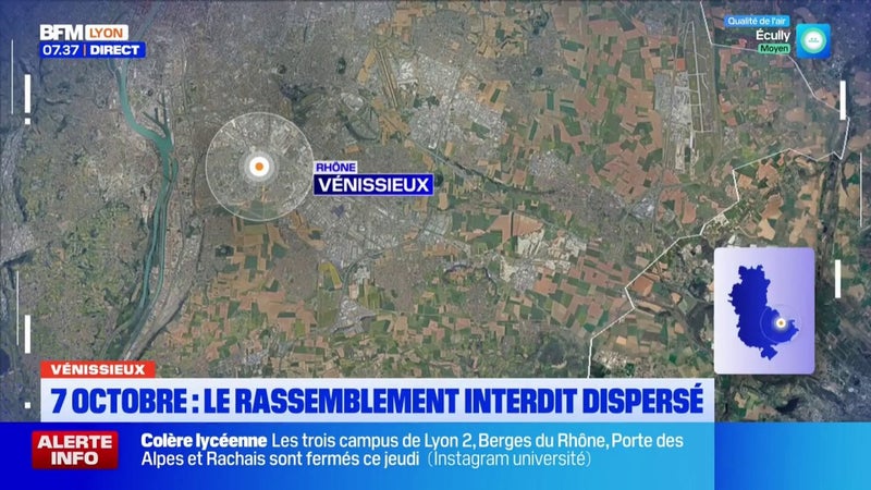 Vénissieux : des verbalisations après la tenue d'un rassemblement interdit