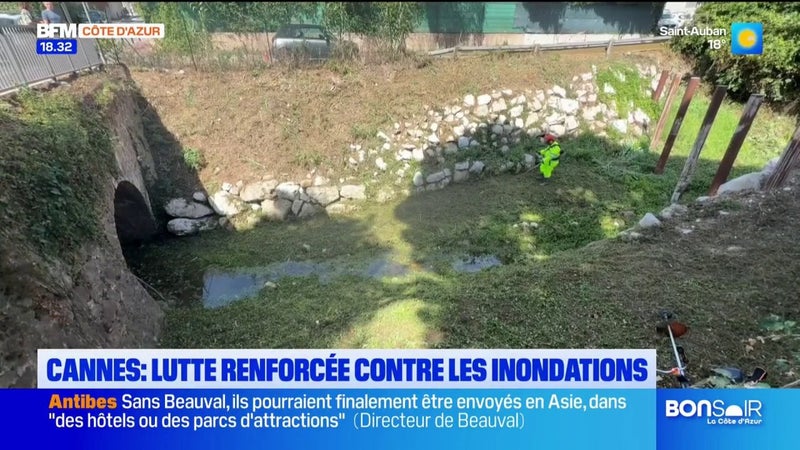 A l'approche de la fin de l'été, Cannes renforce son dispositif face au risque d'inondation