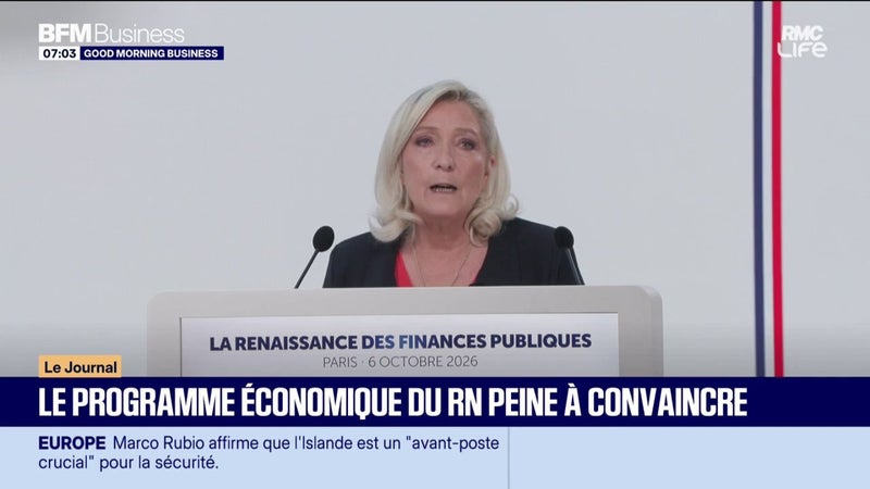 Le RN ne convainc pas avec son programme de contre-budget
