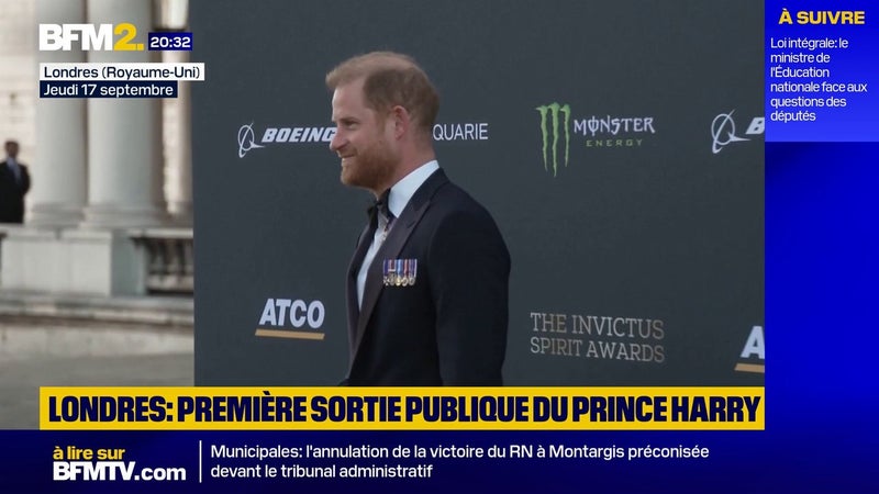 Première sortie publique pour le prince Harry depuis son retour au Royaume-Uni