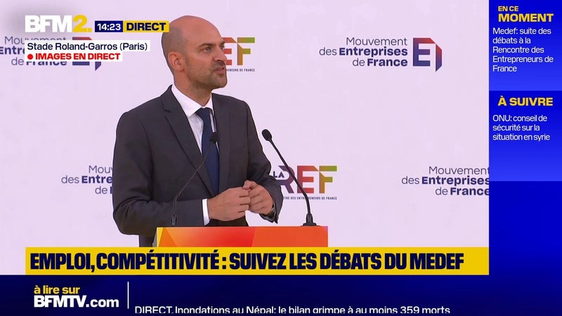 Jean-Noël Barrot sur l'IA: "L'Europe a pris du retard mais il est réversible"