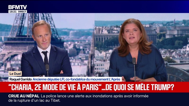 Propos de Donald Trump sur "la charia à Paris": "Cela prouve son ignorance", affirme Raquel Garrido, ex-députée LFI