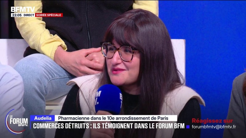 FORUM BFMTV - Violences le week-end du 17 octobre: "C'est affreux, c'est un cauchemar", témoigne Audelia, pharmacienne dans le 10e arrondissement de Paris