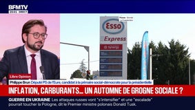 Prix des carburants: "On est dans une situation intenable, il faut baisser d'urgence les taxes", estime Philippe Brun, député PS de l'Eure