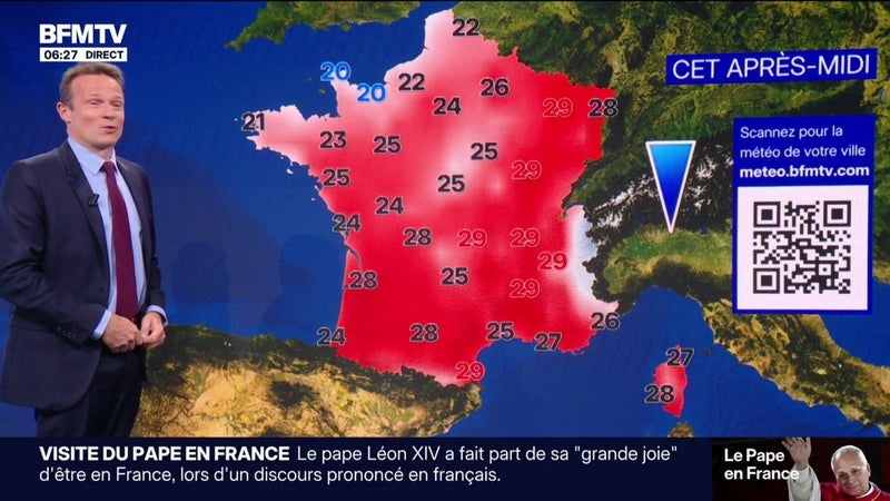 Une nouvelle journée estivale avec des températures au-dessus des moyennes: la météo de ce samedi 26 septembre
